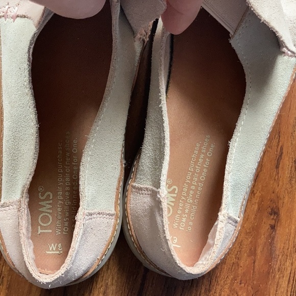 Toms Loma slip on shoes two tone suede size 9 - Picture 5 of 7